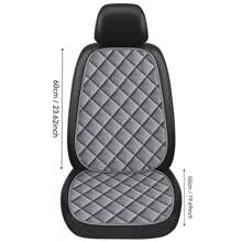 Nouveau coussin de siège de voiture au design de grille diagonale exquis, pour un seul siège de la première rangée, en matériau moelleux, confortable et chaud, facile à installer, convient à toutes les saisons et à une variété de modèles de voiture