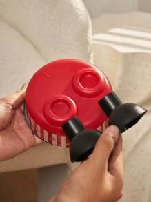 1pc Elevated Cartoon Cat Dog Pet Food Water Bowl With Spill Prevention, Raised Feeder