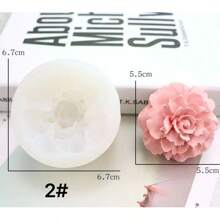 Stampo per candele a forma di fiore, disponibile in 2 misure, multiuso per uso domestico