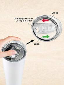 1 件/2 件水瓶盖，20 盎司替换盖，20 盎司细长替换盖，玻璃杯替换盖，塑料防溅盖，防溢细长玻璃杯盖，用于口杯，玻璃杯保温杯，返校用品 - 彩色 - 查看 6