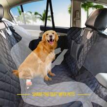 Cubierta de asiento de coche para perros de alta calidad de 137 cm * 147 cm con ventana de malla, hamaca transportadora de mascotas para viajes, protector de asiento trasero de coche para perros, pantalla de malla abierta para asientos compartidos