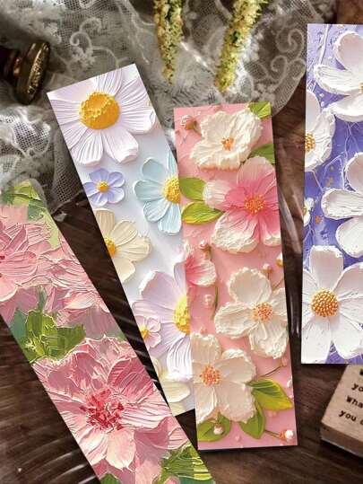 30 قطعة علامات كتب ذات رسومات زهرية، هدايا تذكارية لحفل التخرج مصنوعة من الورق، بطاقات علامات كتب ذات تصميم زهور ثلاثية الأبعاد أنيقة، لتميز صفحات كتب القراءة للطلاب، لوازم مدرسية، للعودة إلى المدرسة