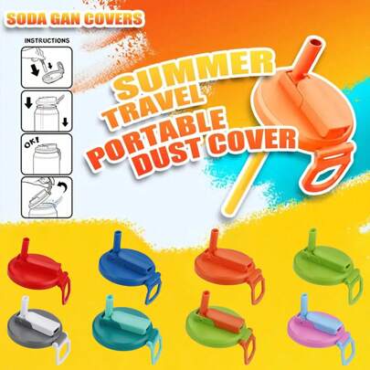 1/4 Pieces Can Cup Lid 4 Color Soda Can Lid Straw Soda Can Be Reusable And Suitable For Soda, Beverages, Juices, Soda Can Lid, Party Supplies Set, Back To School Supplies