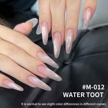 XEIJAYI 2PCS 15ml New Popular Water Toot And Ice Pink Color Gel Nail Polish Set, UV LED Soaking Nail Polish, Suitable For Home DIY And Nail Salon For Spring And Summer - 彩色 - 查看 2