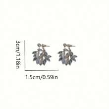 Silver Zirconia Tassel Earrings, High-End Unique Earrings Studs, Elegant Earrings For Women