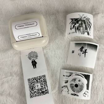 Mini Printer Wireless Mini Photo Printer Label Printer, Pocket Portable Inkless Thermal Printer For Diary, Study Notes, Home, Gift, Study, Notes, Work, Photo, Memo Compatible, With IOS And Android