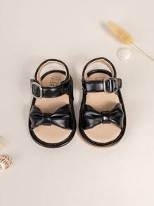 Sandalias planas casuales y cómodas de punta abierta, adorables para bebés en verano