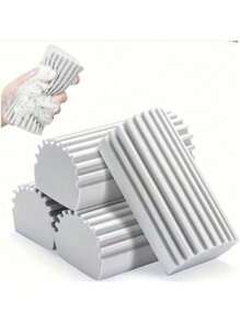 Reusable Cleaning Duster With Sponge - Wet Cleaning Tool For Dusting Blinds, Glass, Baseboards, Vents, Mirrors, Window Tracks