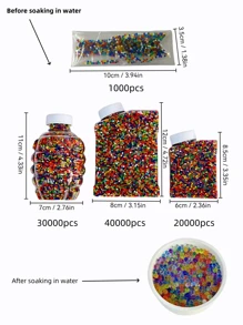 10000pcs Colored Hydrogel Jelly Beads, Vase Filling Beads, Nontoxic Water Drops, Plant Hydroponic Beads, Vases Do Not Need To Be Watered Frequently After Use, And Are Suitable For Candle And Vase Filling, Soilless Planting, Home Decoration, Valentine's Day, Thanksgiving Decoration, Wedding Center Decoration, Flower Arrangement, And Vase Filling (Which Becomes Larger After Water Absorption)