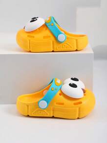 Kids' Hollow Out Sandals, Big Children Toddler Beach Slippers Outdoor Sports Traveling Holiday Street Snap Fashion Baby Flip Flops Summer, Boys Girls Indoor Bathroom Soft Bottom Anti-Slip Cartoon Slippers