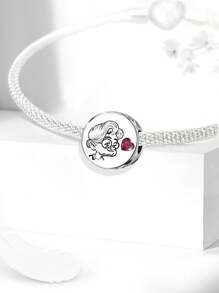 1 pièce Perle de charme en argent sterling 925 à la mode représentant une vieille femme bienveillante, pour femmes, convient aux bracelets, joncs, bijoux faits main. Cadeau pour petite amie. Bijoux de haute qualité pour dames