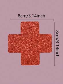 8pcs Glitter Nipple Covers Disposable Sexy Breast Pasties Cover Up Petals Suitable For Daily Wear And Parties