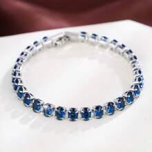 1 件复古经典锆石手链，适合日常生活、约会和宴会的优雅配饰