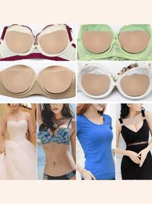 1 par de almohadillas para el pecho de bikini, almohadillas para el pecho de bikini autoadhesivas, gruesas y recogidas, para traje de baño femenino, de esponja gruesa y transpirable