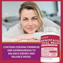 Bunkell Women's Menopause Capsules - Vitamin B6, Chasteberry - 120 Capsules - 1瓶 - 查看 3