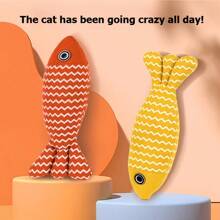 猫爱好者和猫妈妈喜欢的玩具猫爱好者和猫妈妈喜欢薄荷毛绒鱼抓棒咀嚼玩具，适合小猫和猫爱好者和猫妈妈喜欢，自娱自乐，缓解无聊