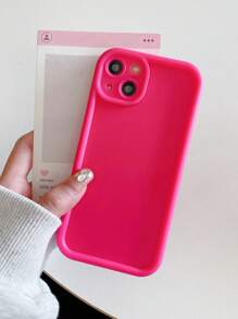 5 件多巴胺彩色手机壳,简约纯色手机壳,加厚镜头保护防摔手机壳,适用于 11/13/14/15、 16/16 Pro/16 Plus/16 Pro Max,黑色/白色/棕色/绿色/粉色 - 彩色 - 查看 9