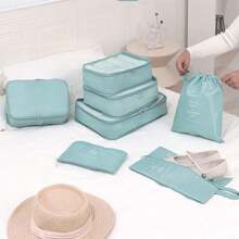 7 Stück Packtaschen für Reisen, Koffertaschen-Organizer für Kleidung, Schuhe, Unterwäsche, geeignet für Geschäftsreisen, Urlaubsreisen, Reiseaccessoires, Urlaubsaccessoires