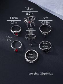 哥特式、翅膀、剑、新月、闪亮和蝴蝶环状耳环，时尚情侣派对套装