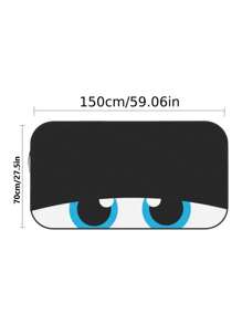 1pc Funny Car Windshield Sunshade With Eyes, Foldable UV Protection Front Window Sun Visor Shade, Made Of Polyester, Fits Most Vehicles - 59 Inches X 27.5 Inches