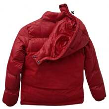 Chamarra Cazadora Calientita para Niño con Forro y Capucha Desmontable AF240 - Rojo - Ver 3