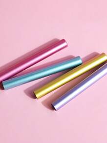 Tapa de bolígrafo para uñas, Cubierta de bolígrafo, Cubierta protectora de metal de color, Cubierta de almacenamiento de bolígrafo para uñas, Cubierta de almacenamiento a prueba de polvo para escritorio