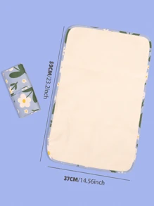 1 件柔软防水婴儿尿布更换垫 - 小巧可洗，是新生儿、男孩和女孩的理想舒适礼物 - 彩色 - 查看 6