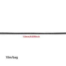 10m/Bag Black Wax Wire PU Leather Rope Rubber Rope Pendant Rope Necklace Rope Bracelet Rope Threading Bead Accessories - Cowhide Rope - View 13