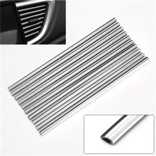 10pcs 7.87 Inches Fit For Car Air Conditioner Outlet, Decorative U-Shaped Molding, Car Styling Door Edge Corner Protector