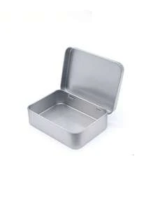 Makou Iron Box Flip Storage Box, Hinge Connected Cover, Pill Health Product Packaging Box, Cigarette Packaging Box, Cat Food, Fish Bait