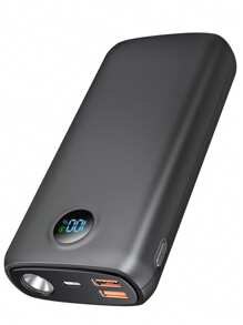 Snabbladdande powerbank 22,5 W PD bärbar laddare powerbank 20000 mAh powerbank typ C extern batteriladdare powerbank kompatibel med Android-telefoner, mobiltelefoner, surfplattor etc. - Svart - Visa 1
