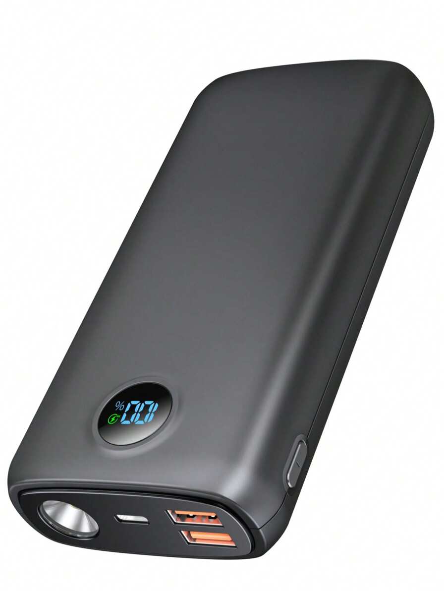 Snabbladdande powerbank 22,5 W PD bärbar laddare powerbank 20000 mAh powerbank typ C extern batteriladdare powerbank kompatibel med Android-telefoner, mobiltelefoner, surfplattor etc. - Svart - Visa 1