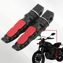 PowerMotor 2件装摩托车脚踏板摩托车折叠脚踏板铝合金踏板通用改装后脚踏板套装 - 均碼 - 查看 4