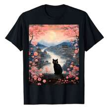 Kawaii Japanese Anime Cat T-Shirt For Men, Women & Kids T-Shirt Versatile T-Shirt For Women