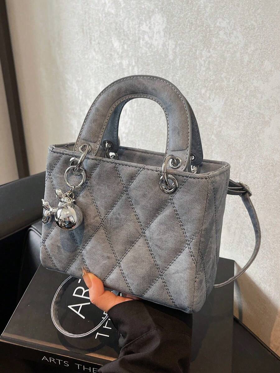 Small And Niche High-End Daifei Handbag For Women 2024 Fashionable New Diamond Grid Handbag, Shoulder Crossbody Bag, Christmas Gift, Travel Party Travel