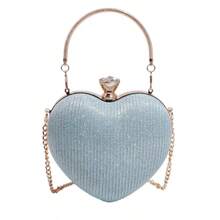 Gold Bright Silk Circular Evening Bag Women Banquet Clutch Decor Chain Shoulder Bags Luxury Female Party Handbags