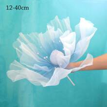 1Pc 40/50cm Big Simulation Flower Window Display 3D Large Artificial Flowers Hanging Gauze Hollow Fake Flower Wedding Home Decor Back To School Room Decor School Supplies