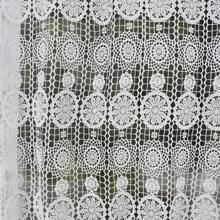 Elegant geborduurd deurgordijn – privacy blokkerend, ademend, zacht licht filterend, Boho Chic decoratieve raamvolant, keukenverdeler, ideaal voor woonkamer, slaapkamer, keuken, ruimteverdeler, 1 stuk (verkrijgbaar in 300*120cm en meer maten)