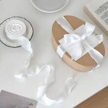 1 pieza-Cinta de cinta plisada de alta gama con volantes elásticos y pliegues de burbuja, cinta de embalaje para caja de pastel de cumpleaños, cinta para envolver regalos, cinta para el cabello, cinta de embalaje para pastel, lazo DIY, ramo de flores, arreglo floral, cinta de satén - Multicolor - Ver 11