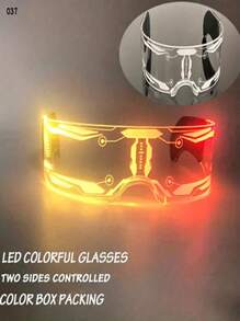 Toekomstige technologie lichtgevende glazen, geschikt voor feesten, bars, muziekfestivals, raves, sciencefiction en kerst voor zomerstrandvakanties, buitenactiviteiten en reizen.