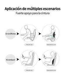 Memory Foam Lumbar Back Cushion For Car Office Gaming Chairs And Postpartum Waist Support Multi Functional Pain Relief Pillow