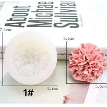 Stampo per candele a forma di fiore, disponibile in 2 misure, multiuso per uso domestico