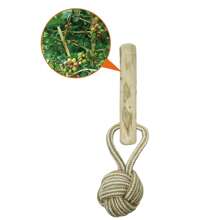 Handgehaltenes Kaffee-Kapok-Ball Spielzeug für Katzen/Hunde Liebhaber Geschenk und Hunde/Katzen Mama Liebe Haustier Spielzeug, Beißfest, Zähne reinigend, Backenzähne, Katzen/Hunde Liebhaber Geschenk und Hunde/Katzen Mama Liebe Haustier Knoten, Beißfest, Kaffeebaum Training, interaktiv, Langeweile Erleichterung für Hundeliebhaber und Hundemama Liebe