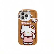 Sanrio Étui de protection pour téléphone Sanrio Hello chat Chat autorisé pour les sports, modèle 2025, conception mignonne et pleine couverture antichoc. Design nœud adorable et populaire pour fille.