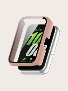 1 pieza Carcasa protectora de unicolor compatible con Samsung Galaxy Fit 3, carcasa dura de cobertura total - Galaxy Fit 3 - Ver 17