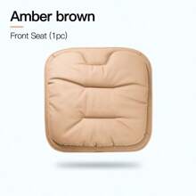 New Car Seat Cushion Luxury Leather Waist Back Support Pillow Breathable Non-Slip Driver Seat Pad Universal Lumbar Pillow