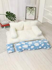 可清洗四季宠物猫/狗沙发床，宠物窝/猫狗睡床 - 彩色 - 查看 8