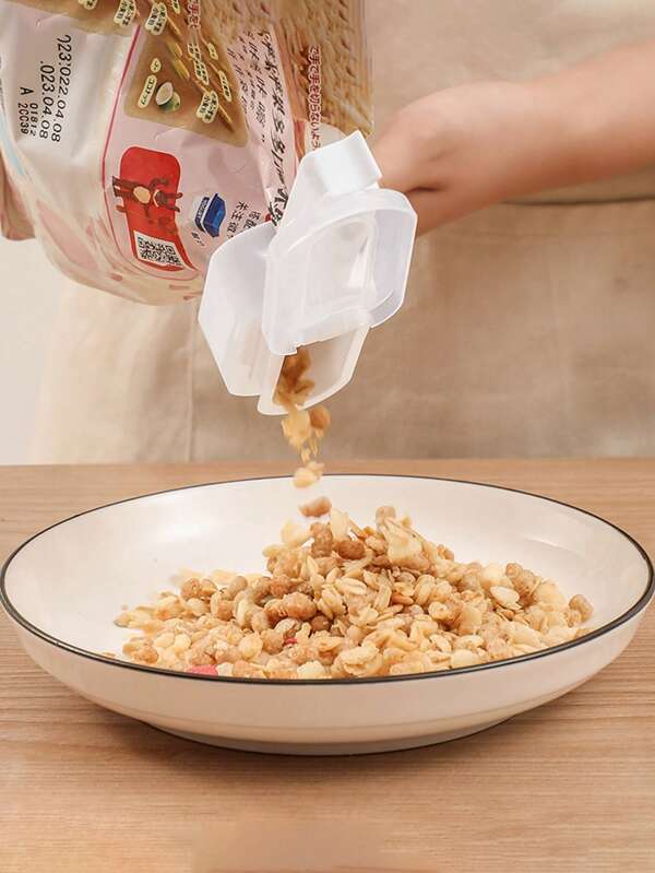 1pc Clipe de vedação de bico de descarga de grande calibre, clipe de vedação para manter alimentos frescos em sacos de cozinha, clipe de saco de lanche doméstico com tampa, clipe de vedação com bico de descarga