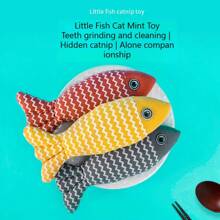 猫爱好者和猫妈妈喜欢的玩具猫爱好者和猫妈妈喜欢薄荷毛绒鱼抓棒咀嚼玩具，适合小猫和猫爱好者和猫妈妈喜欢，自娱自乐，缓解无聊