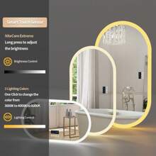 Smart Bathroom Mirror With LED Lights With Bluetooth Speakers Dimmable Anti-Fog - UK Plug(220-240V) - View 10